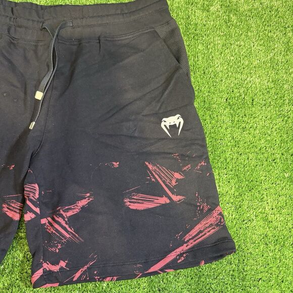 Men's Venum x UFC Fight Week 2.0 Cotton Sweat Shorts Size XL Black/Red Brand New - Picture 3 of 6
